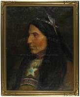 Oil Painting of Native American