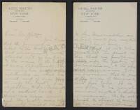 Autograph Letter to Samuel E. Moffett