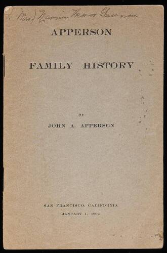 Apperson Family History
