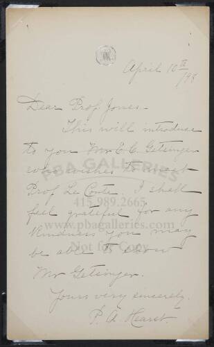 Autograph Letter Signed