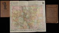 Lot of 2 folding maps of Colorado inside booklets