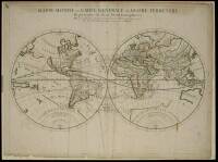 Mappe-Monde ou Carte Generale du Globe Terrestre Representee en deux Plan Hemispheres...