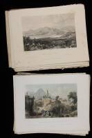 Collection of 82 engraved plates, 5 are colored