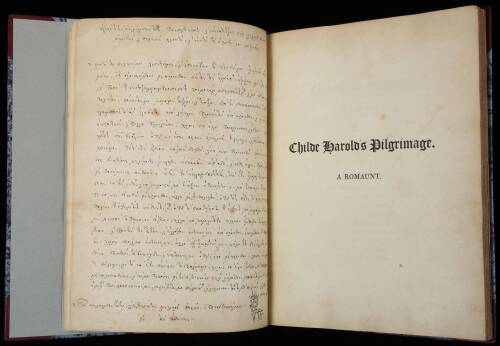 Childe Harold's Pilgrimage: A Romaunt