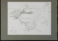 &ldquo;Shooting the Horse,&rdquo; Peyotl, Series I #1 &ndash; original drawing