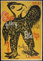 Poster for Glade Gallery art exhibition of Kenneth Patchen