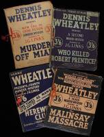 Lot of 4 murder mysteries dossiers by Dennis Wheatley