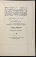 The Testimony of the Suns ... Including Comments, Suggestions, and Annotations by Ambrose Bierce. A Facsimile of the Original Typewritten Manuscript with the Marginal Notes by George Sterling in black ink and the comments by Ambrose Bierce in red ink. Tog