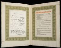 The Lake Isle of Innisfree by William Butler Yeats, with a facsimile of the poem in the poet's handwriting, also an appreciative note by George Sterling.