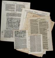 Lot of Nine 16th & 17th Century Bible Leaves