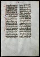 Manuscript Leaf on Vellum