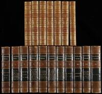 18 volumes of Latin classics in leather bindings