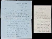 Two autograph letters, signed by Bernard Darwin