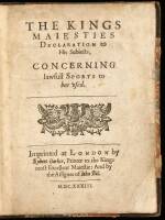 The Kings Maiesties Declaration to His Subjects, Concerning lawfull Sports to be used