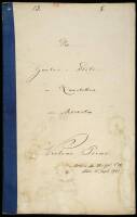 Die Zauber Fl&ouml;te in Quartetten von Mozart, Violin Primo - Manuscript Score of the Magic Flute for First Violin