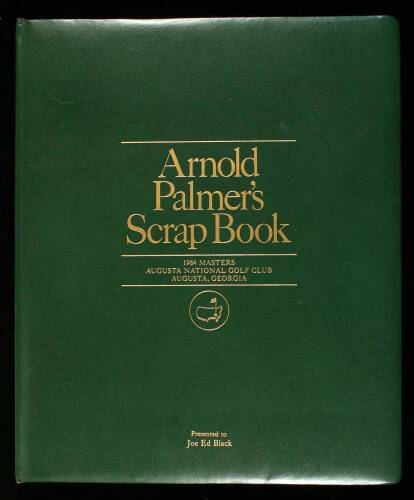Arnold Palmer's Scrap Book: 1964 Masters, Augusta National Golf Club, Augusta, Georgia