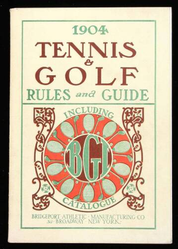 1904 Tennis & Golf Rules and Guide...and...Retail Catalogue