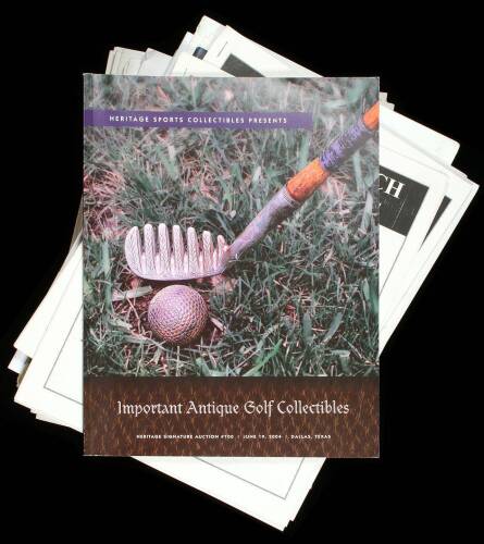 Collection of 26 golf auction catalogues from various auctioneers
