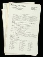 Run of 11 Philip A. Truett golf catalogues