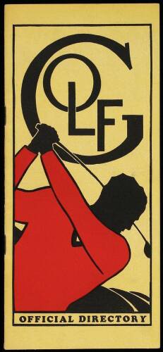 Golf Official Directory [for 1934]...Including Names, Locations, Telephone Numbers and Association Map