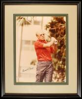 Signed golf photo - framed