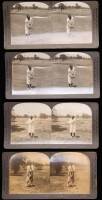 Set of 4 golf stereoviews (3 of Bobby Jones, 1 of Willie MacFarlane)