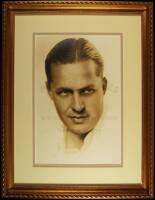 Original sepia photo of Bobby Jones by Hollywood photographer Elmer Fryer