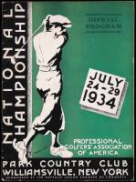 [17th] PGA Championship, Park Country Club (Williamsville, NY), July 24-29, 1934. Official Program