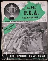 34th PGA Championship, Big Spring Country Club, Louisville, KY, June 16-24, 1952. Official Program