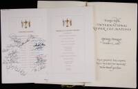 1983 Ryder Cup menus, 1 signed by 26 team members