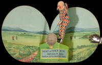 Rare "pop-up" advertisement for Harlequin Golf Balls