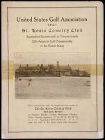 25th [U.S.] Amateur Golf Championship, USGA, St. Louis Country Club, September 17-24, 1921. [Official Contestant Circular]