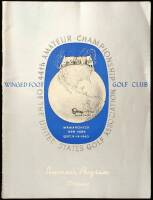 44th [U.S.] Amateur [Golf] Championship of the USGA, Played on the West Course of the Winged Foot Golf Club, Mamaroneck, NY, September 9-14, 1940. [Official] Souvenir Program