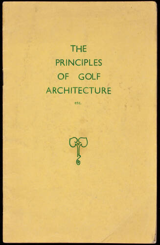 The Principles of Golf Architecture