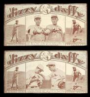 Two pictorial labels, likely from candy, featuring Dizzy & Daffy Dean