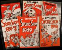 Lot of 9 Spaulding Sports Show booklets, 1944-1952