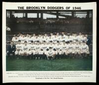 Premium Brooklyn Dodgers color poster of 1946 team