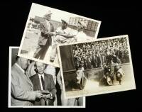 10 photographs various baseball ceremonies, Hall of Fame and Old Timers Games, etc.