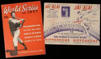 Lot of 2 baseball ephemera items