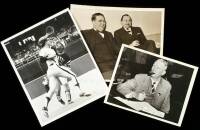 19 photographs of members of the Baseball Hall of Fame during and after their careers