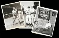 18 photographs of members of the Baseball Hall of Fame during and after their careers