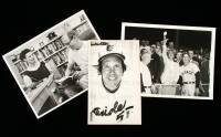 18 photographs of members of the Baseball Hall of Fame during and after their careers