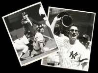 10 photographs of members of the New York Yankees from the 1920's to the 1970's