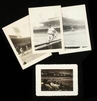 35 snapshot photographs of a 1947 Yankees vs. Tigers baseball game