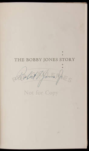 The Bobby Jones Story, from the writings of O.B. Keeler