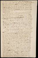 Autograph manuscript page by Sir Isaac Newton regarding theological subjects