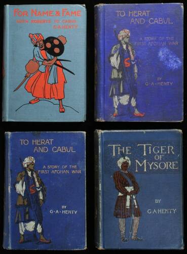 Four volumes by G.A. Henty on Afghanistan and India