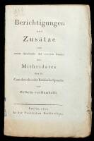 Berichtigungen und Zus&auml;tze zum ersten Abschnitte des zweyten Bandes des Mithridates &uuml;ber die Cantabrische oder Baskische Sprache