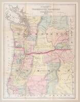 Map of Washington Territory and Oregon 1882