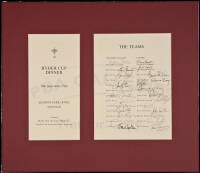 1981 Ryder Cup Dinner Menu, signed by all 26 members